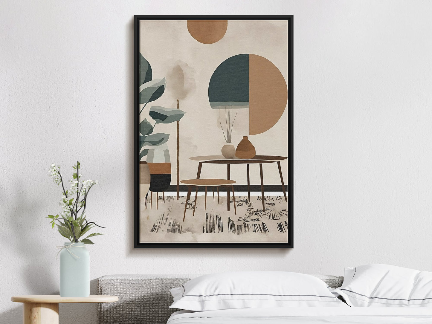 Boho Wall Art, Mid Century Modern Print, DIGITAL