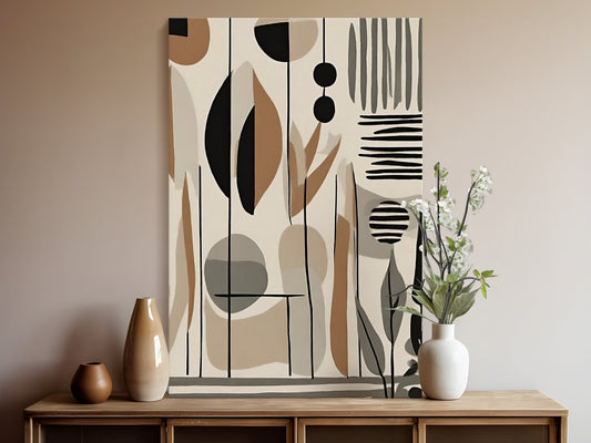 Boho Wall Art, Mid Century Modern Print, DIGITAL